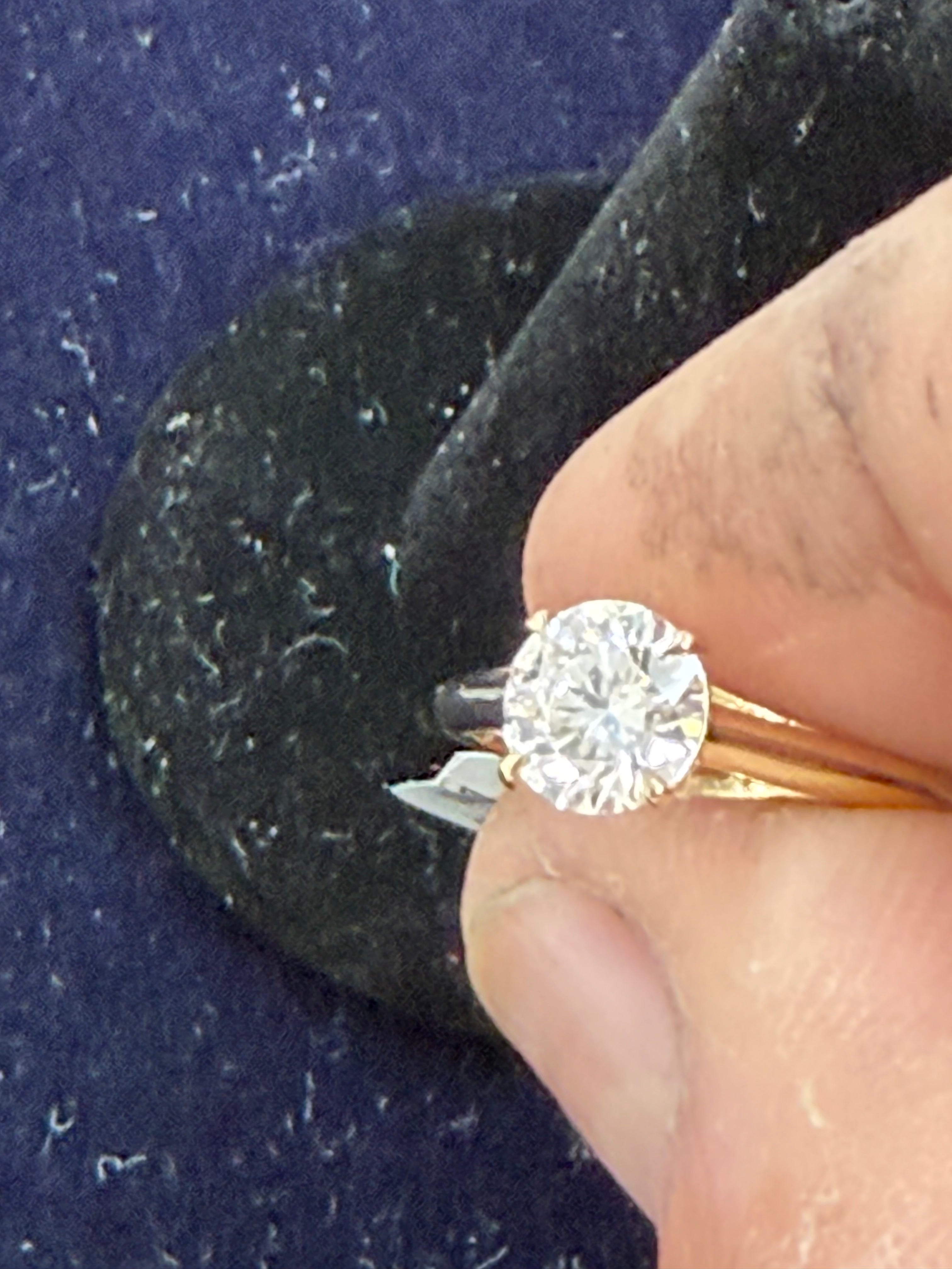 Ring lab grown diamond