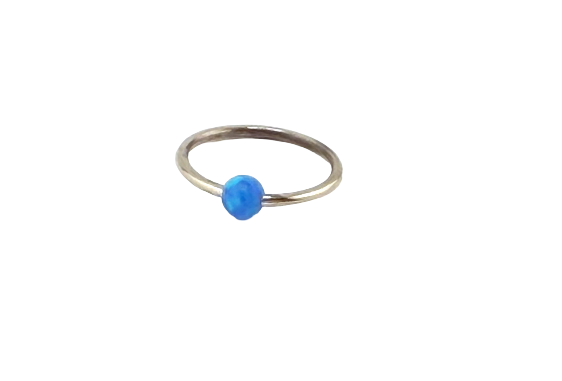 Cautive Ring Piercing 14k-White Gold