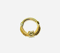 14K-Y Hinger Piercing with Center Diamond