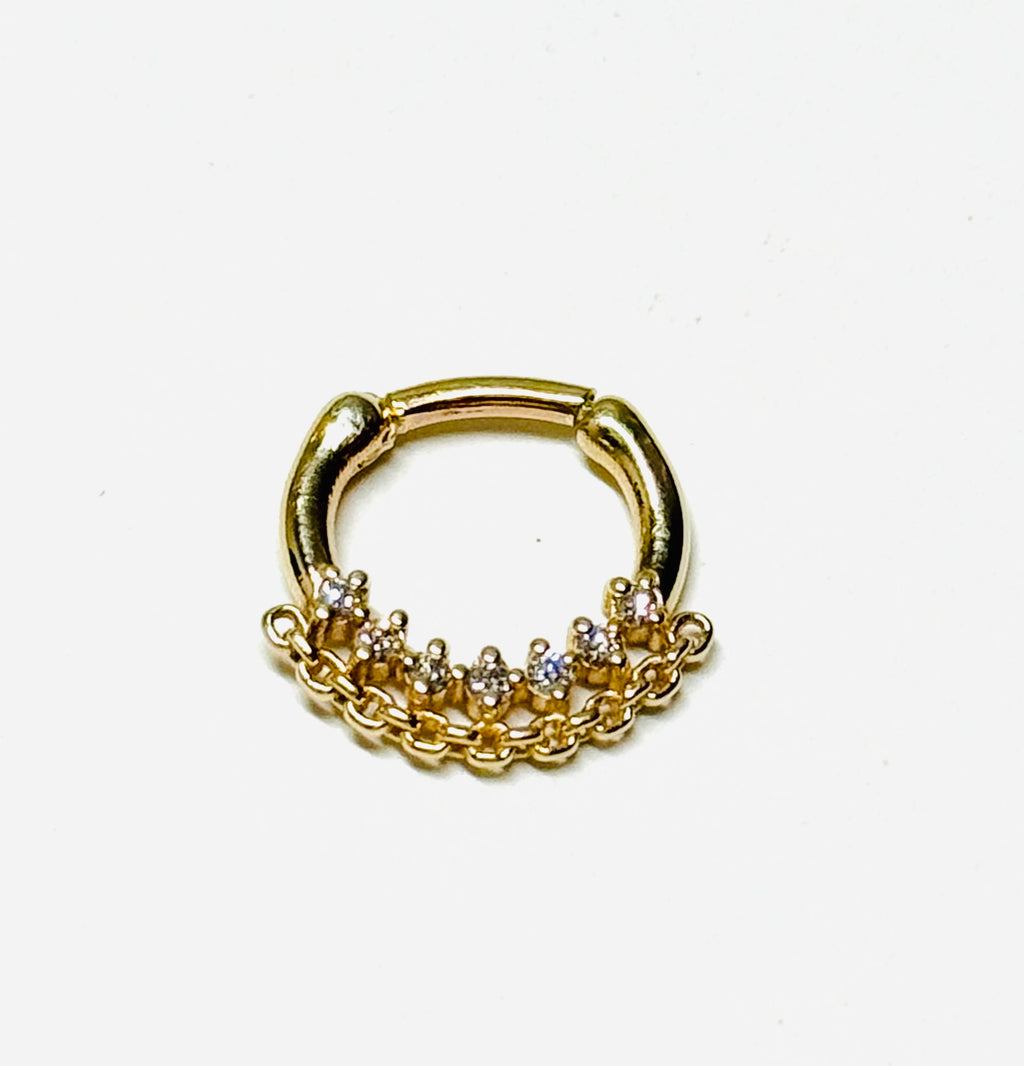 14K-Y Hinger Piercing