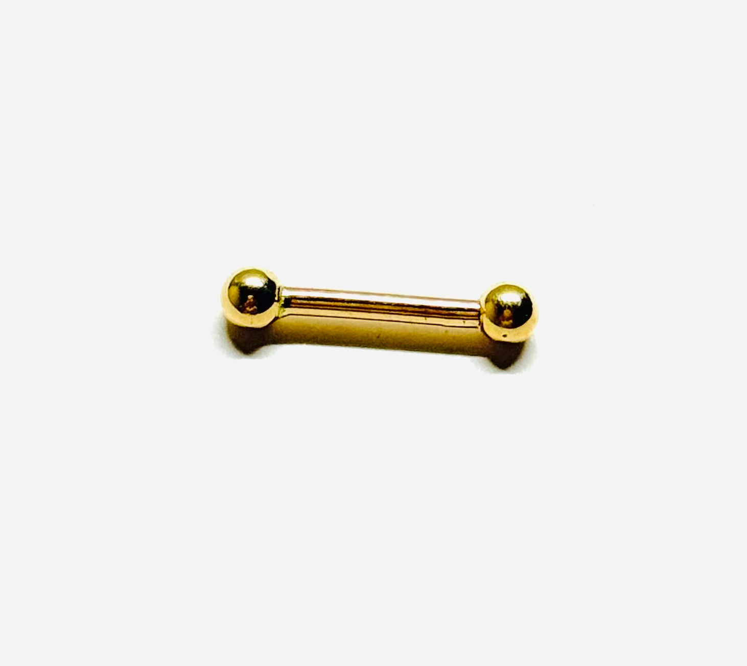 14K-Y Two beads Piercing