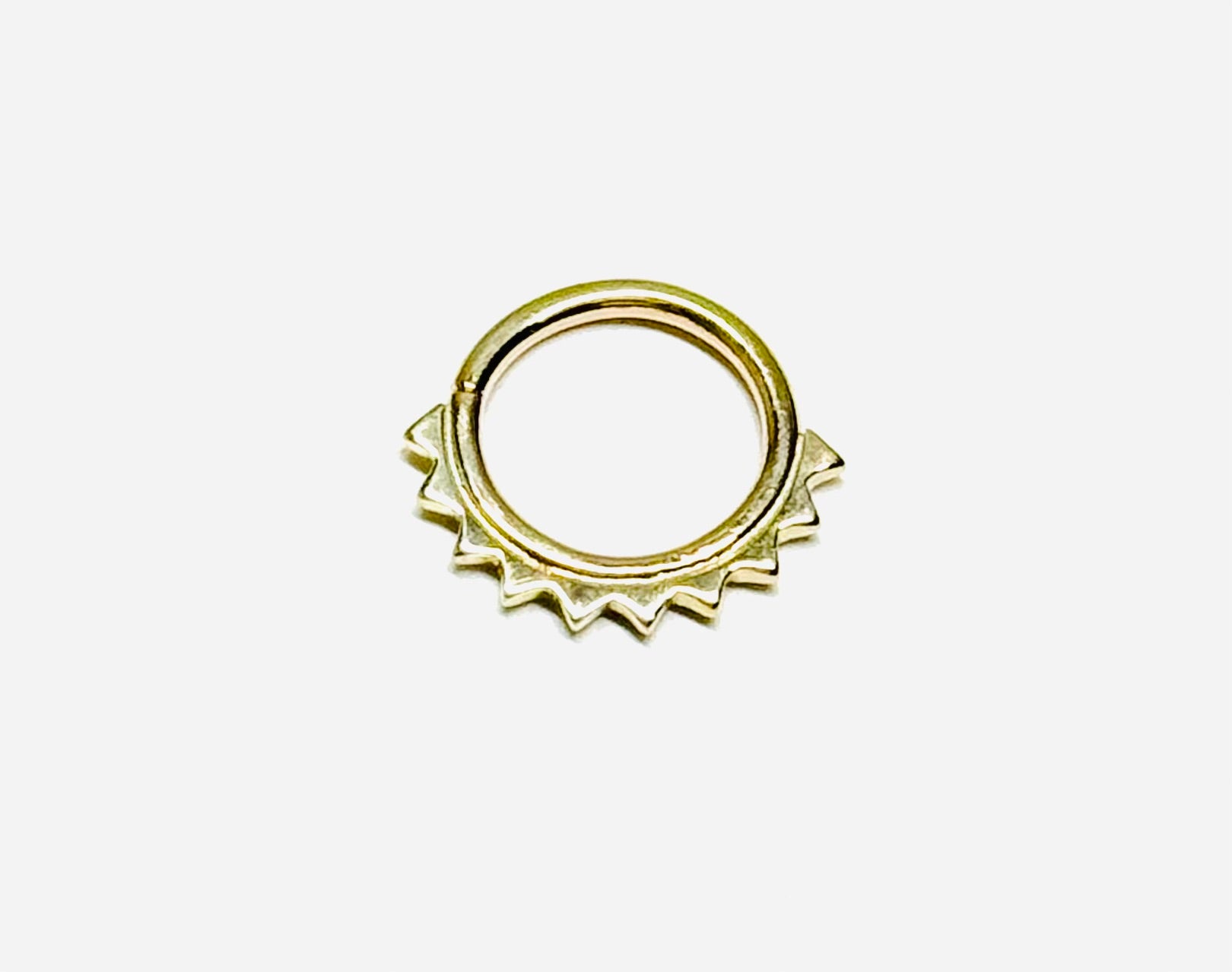 14K-Y Seam Ring Triangle Style